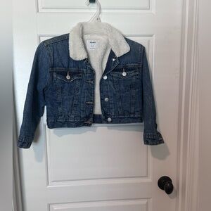 Old Navy unisex Jean jacket with liner size 6-7